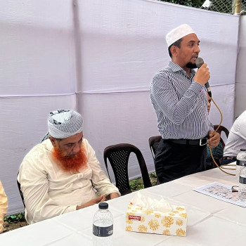 ল্যান্ডবাংলা জমিরউদ্দীন পার্ক, বাসাবোতে নির্মাণ কাজের শুভ উদ্বোধন ও উপলক্ষে দোয়া অনুষ্ঠান।